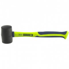 Киянка резиновая, 450 г, черная резина, фибергласовая рукоятка Сибртех 11164