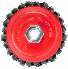 Корщетка-чашка, гайка М14, стальная витая проволока 100 мм FIT 39468