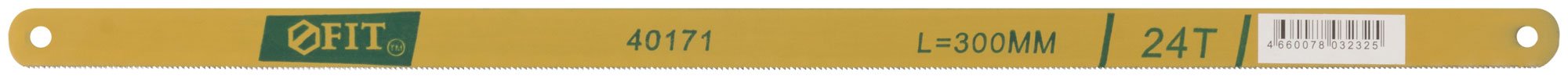 Полотно ножовочное по металлу, легированная сталь, 20 Cr, 300 мм ( 24 TPI ) FIT 40171