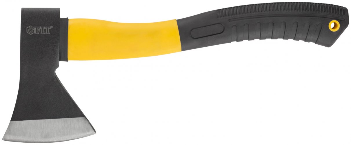 Топор кованая усиленная сталь, усиленная фиберглассовая ручка 600 гр. FIT 46206