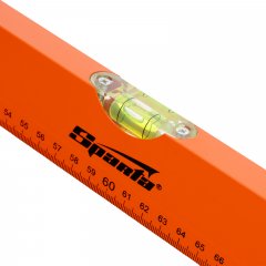Уровень алюминиевый, 1200 мм, 3 глазка, желтый, линейка Sparta 330325