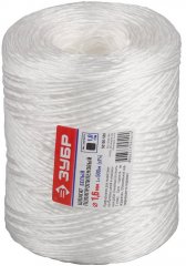 Шпагат полипропиленовый белый (1.6 мм; 500 м; 1 ктекс) ЗУБР 50100-500