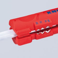 Инструмент для снятия оболочки с плоского и круглого кабеля 125 мм, KNIPEX, ( KN-1664125SB )