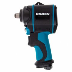 Гайковерт пневматический ударный G985, 1/2, Twin Hammer, 610 Нм, 9000 об/мин, композитный Gross 57440
