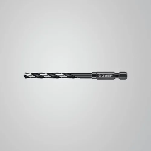 ЗУБР НЕХ-1/4″, 10 шт, набор сверл по металлу для винтовёртов и шуруповертов IMPACT READY (29623-H10)