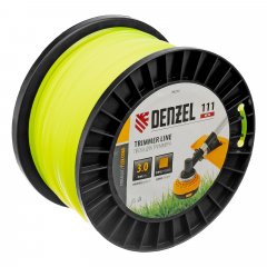 Леска для триммера квадрат, 3,0мм х 111м, на DIN катушке FLEX CORD Denzel 96294