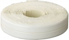 Бордюрная лента STAYER для ванн и раковин самоклеящаяся профиль L цвет белый 11x11 мм х 3.35 м 12341-11-11