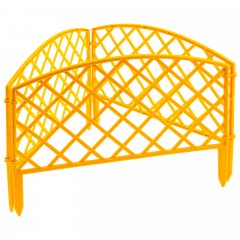 Забор декоративный "Сетка", 24 х 320 см, желтый, Россия, Palisad 65001