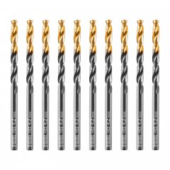 Сверло по металлу, 4,2 мм, HSS-Tin, Golden Tip, 10 шт. Denzel 717210