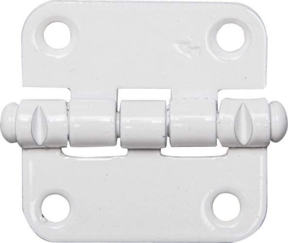 Петля накладная стальная "ПН-40", цвет белый, универсальная, 40мм 37621-40