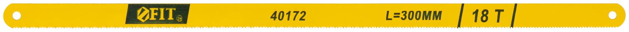 Полотно ножовочное по металлу, легированная сталь, 20 Cr, 300 мм ( 18 TPI ) FIT 40172