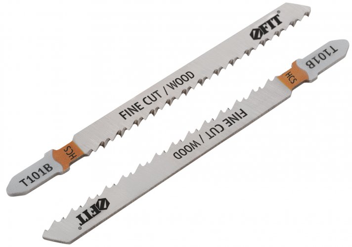 Полотна по дереву, HCS, шлифованные под свободным углом зубья, 100/74/2,5 мм (T101B), 2 шт. FIT 40895