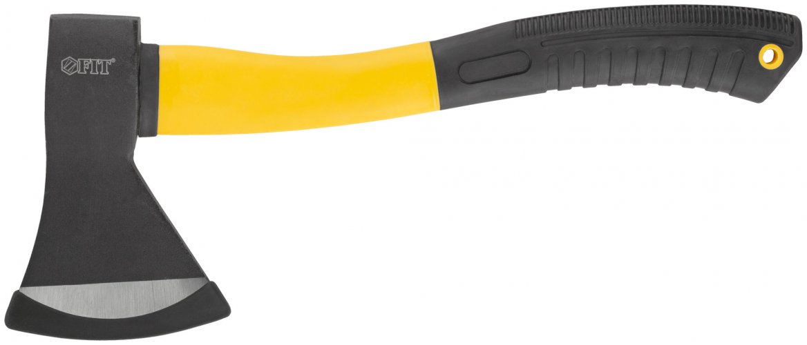 Топор кованая усиленная сталь, усиленная фиберглассовая ручка 800 гр. FIT 46208