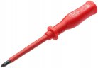 Отвертка изолированная 1000 В, CrV сталь, пластиковая ручка РН2 х 100 мм FIT 55808