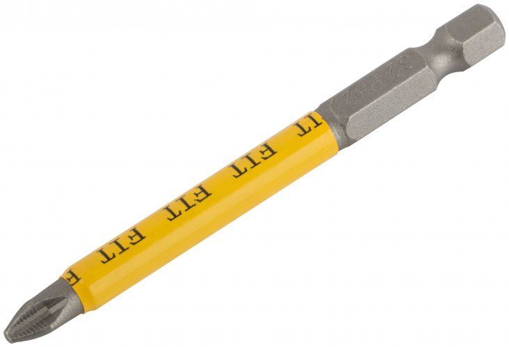 Биты кованые, сталь S2, односторонние 75 мм PH2, 10 шт., блистер FIT 57528