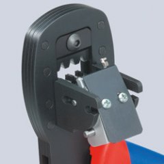 Обжимные клещи для миниатюрных штекеров вороненые 190 мм, KNIPEX, ( KN-975425 )