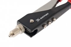 Заклепочник, 250 мм, переставной 0-90 градусов, заклепки 2.4-3.2-4.0-4.8 мм Матрикс 40527