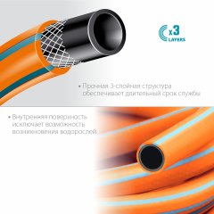 Поливочный шланг GRINDA PROLine FLEX 3 3/4", 50 м, 20 атм 429008-3/4-50