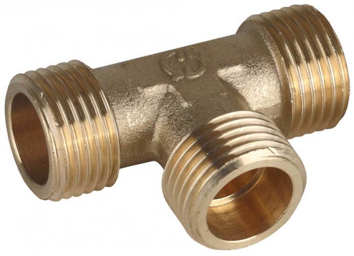 GENERAL FITTINGS наружная резьба 1/2″, латунь, тройник (51054-1/2)