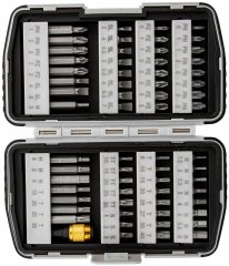Набор бит, магнитный адаптер, CrV, пластиковый кейс, 64 шт. Matrix 11327