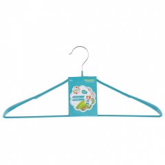 Вешалка метал для верхней одежды с прорезиненным противоскользящим покрытием 45 см, бирюзовая Elfe 92926