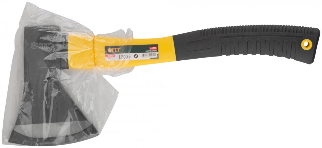 Топор кованая усиленная сталь, усиленная фиберглассовая ручка 1000 гр. FIT 46210