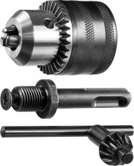 Набор МАСТЕР патрон ключевой 13 мм, SDS+ адаптер, ключ для патрона ЗУБР 29081-H3