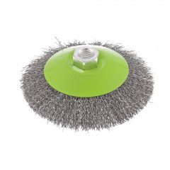 Щетка для УШМ, 125 мм, М14, "тарелка", витая проволока Сибртех 746167