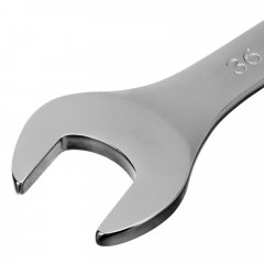 Ключ комбинированный, 36 мм, CrV, матовый хром Stels 15233