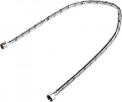 Подводка гибкая для воды, оплетка из нержавеющей стали (гайка/штуцер; 1/2"; 0.8 м) STAYER 51015-G/S-080