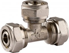 Тройник соединительный (16х16х16х2 мм; цанга-цанга) для трубопровода ЗУБР 51403-16