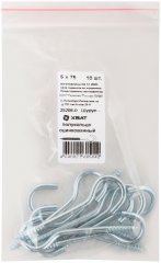 Шуруп-полукольцо оцинкованный  5 х 75/80, 10 шт XВАТ 25206-0