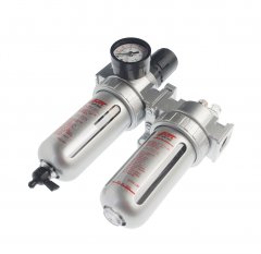 Блок подготовки воздуха (лубрикатор,осушитель) 1/2” пластик. переключ. 150PSI 3000л/мин. 125мл JTC-5555