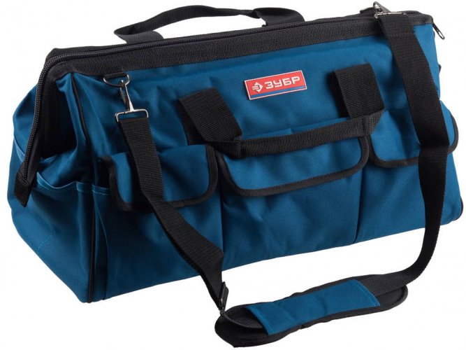 Сумка для инструмента ЗУБР ЭКСПЕРТ 17 карманов, 52см 38645-21