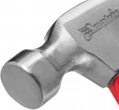 Молоток-гвоздодер мини, фибергласовая двухкомпонентная рукоятка, 250 г Matrix 10444