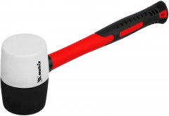 Киянка резиновая, 450 г, черно-белая резина, фибергласовая рукоятка Matrix 11171