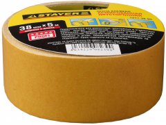 Лента STAYER PROFI двусторонняя, клейкая, армированная тканью, 38ммх5м 1217-38-05