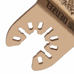 Насадка для МФИ шлифовальная двусторонняя дельта, узкая, HM, по плитке и дереву, 35 мм Denzel 782321