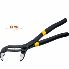 Переставные клещи, c быстрой регулировкой, Cr-V, тип "К", 250мм STAYER OMEGA Professional 2239_z02