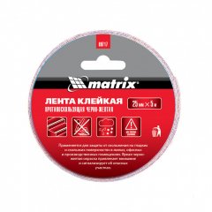Лента клейкая противоскользящая, черно-желтая 25 мм x 5 м Matrix 88717