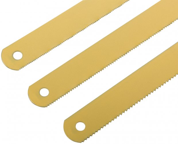 Полотна ножовочные по металлу односторонние 300 мм, набор 6 шт. на подвесе ( 18ТPI+24ТPI+32ТPI ) FIT 40176