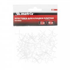 Крестики, 1.5 мм, для кладки плитки, 100 шт Matrix 88084