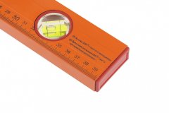 Уровень алюминиевый, 400 мм, 3 глазка, желтый, линейка Sparta 330205