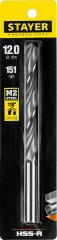 Сверло Professional по металлу HSS-R (12х101х151 мм; М2; DIN 338) STAYER 29602-12