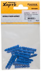 Дюбель распорный с шипами тип К синий 5 х 30 (18 шт.) XВАТ 23841-2