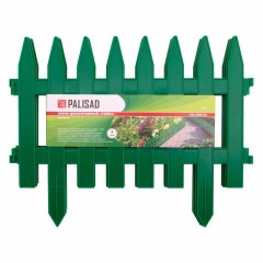 Забор декоративный "Рейка", 28 х 300 см, зеленый, Россия, Palisad 65005
