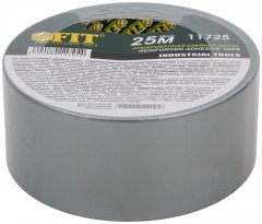 Лента клейкая универсальная армированная "Ductape", 48 мм х 25 м FIT 11725