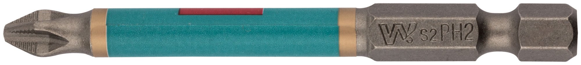 Биты WP, сталь S2, с насечкой, Профи, 70 мм PH2, 10 шт.