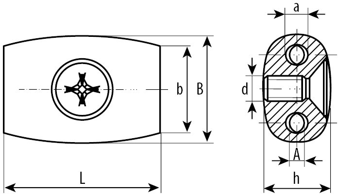 Зажим троса "Бочонок" 2 шт. (6 мм; ТФ6) ЗУБР 4-304456-06