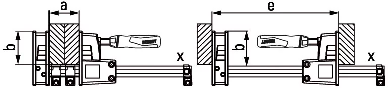 Корпусная струбцина REVO KR 1250/95 BESSEY BE-KR125-2K